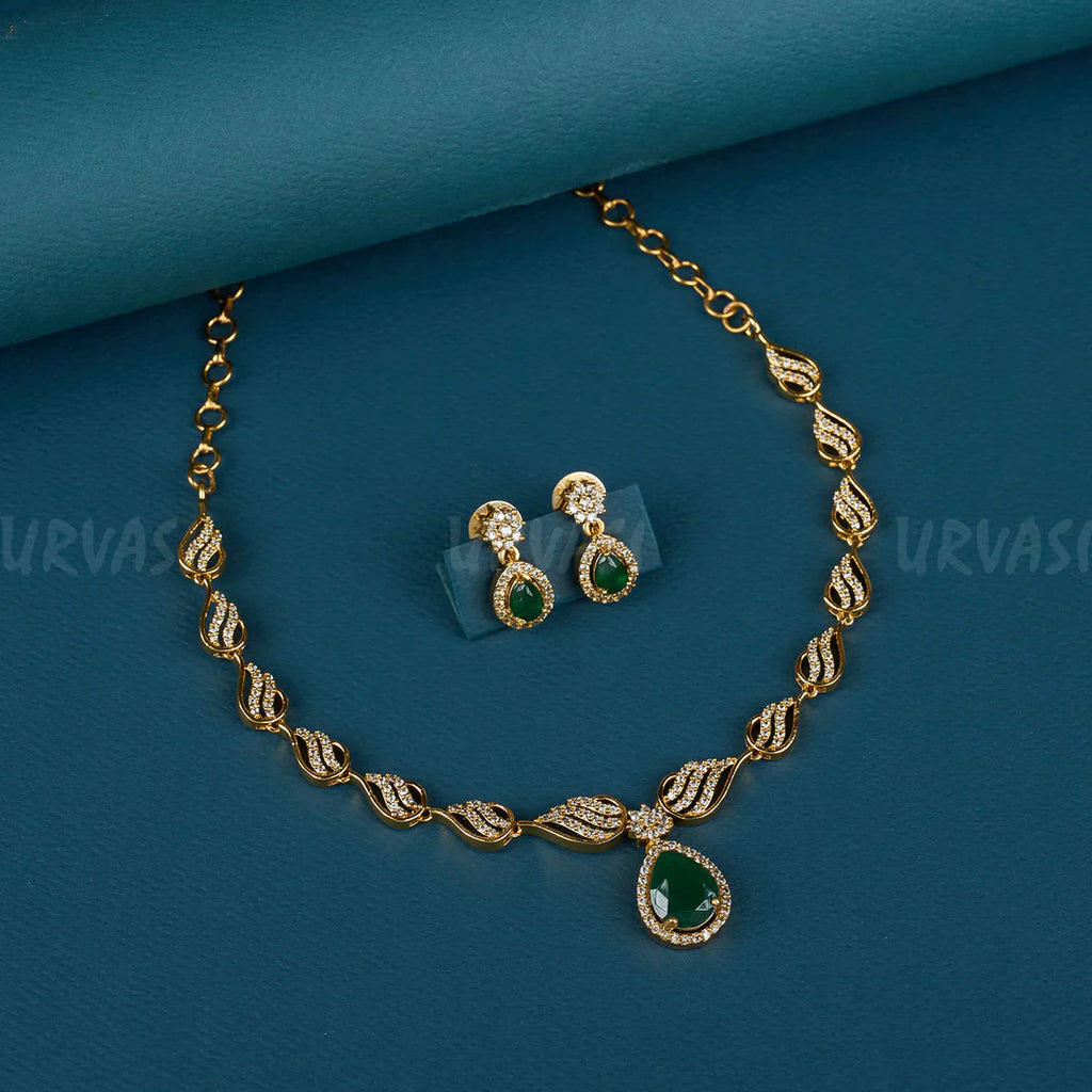 Victorian Style AD Stone Necklace