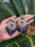 Mehendi Gold-Polish Kundan Chandbali Earrings ER 780